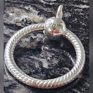 PANDORA Moments Small O Pendant Sterling Silver No. 398296
